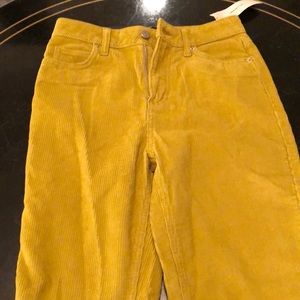 New with tags, corduroy mom high rise pants